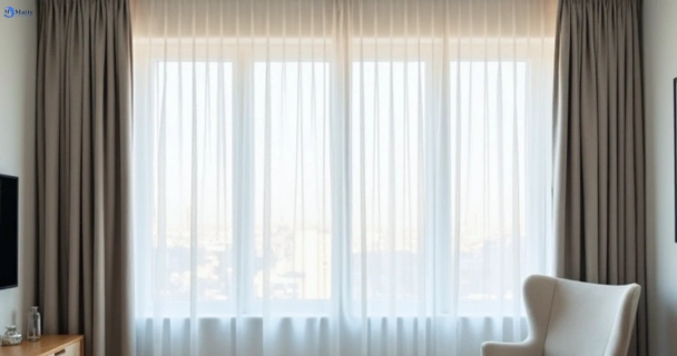 Freshly steam cleaned curtains in elwood-vic QLD